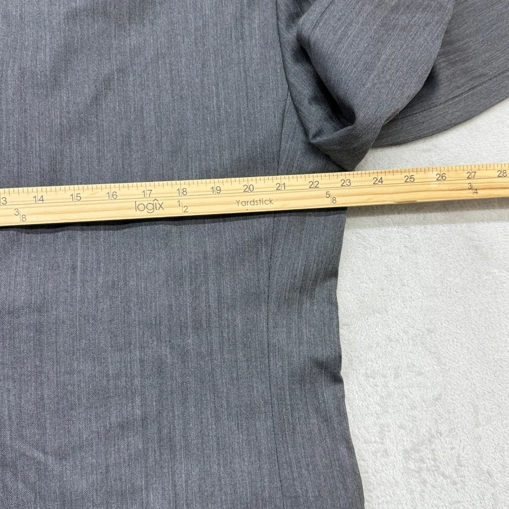 Jos. A. Bank Suit Mens 43R Grey 100% Wool Herringbone Signature Collection 2pc